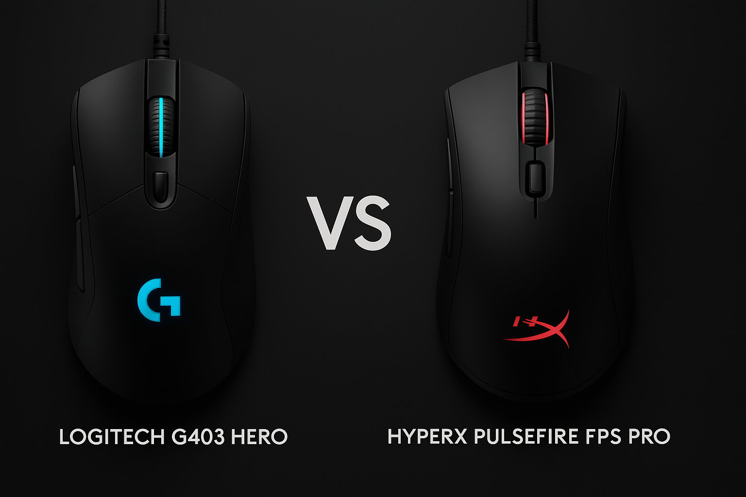 Logitech G403 HERO vs HyperX Pulsefire Core: Qual é o melhor mouse gamer?